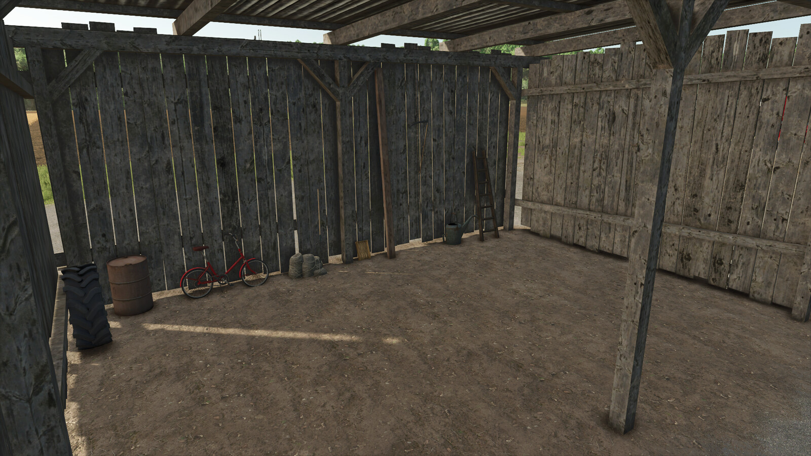 Small Old Wooden Shed