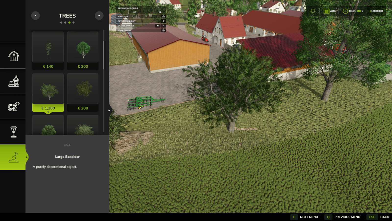 Place Decotrees Indefinitely