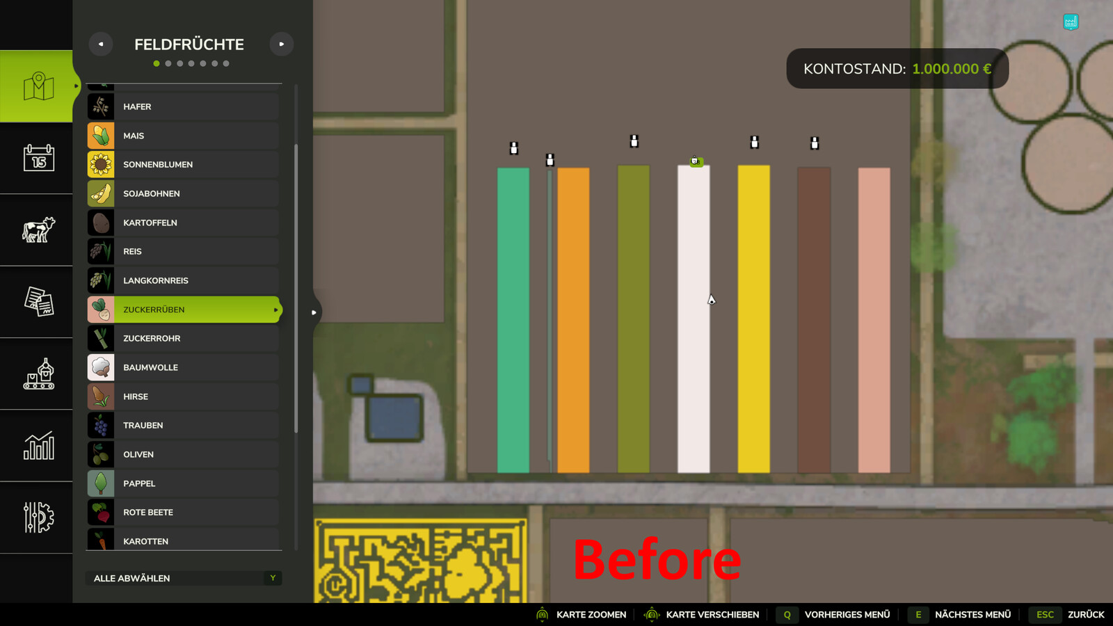 Crop-Dependent Rolling