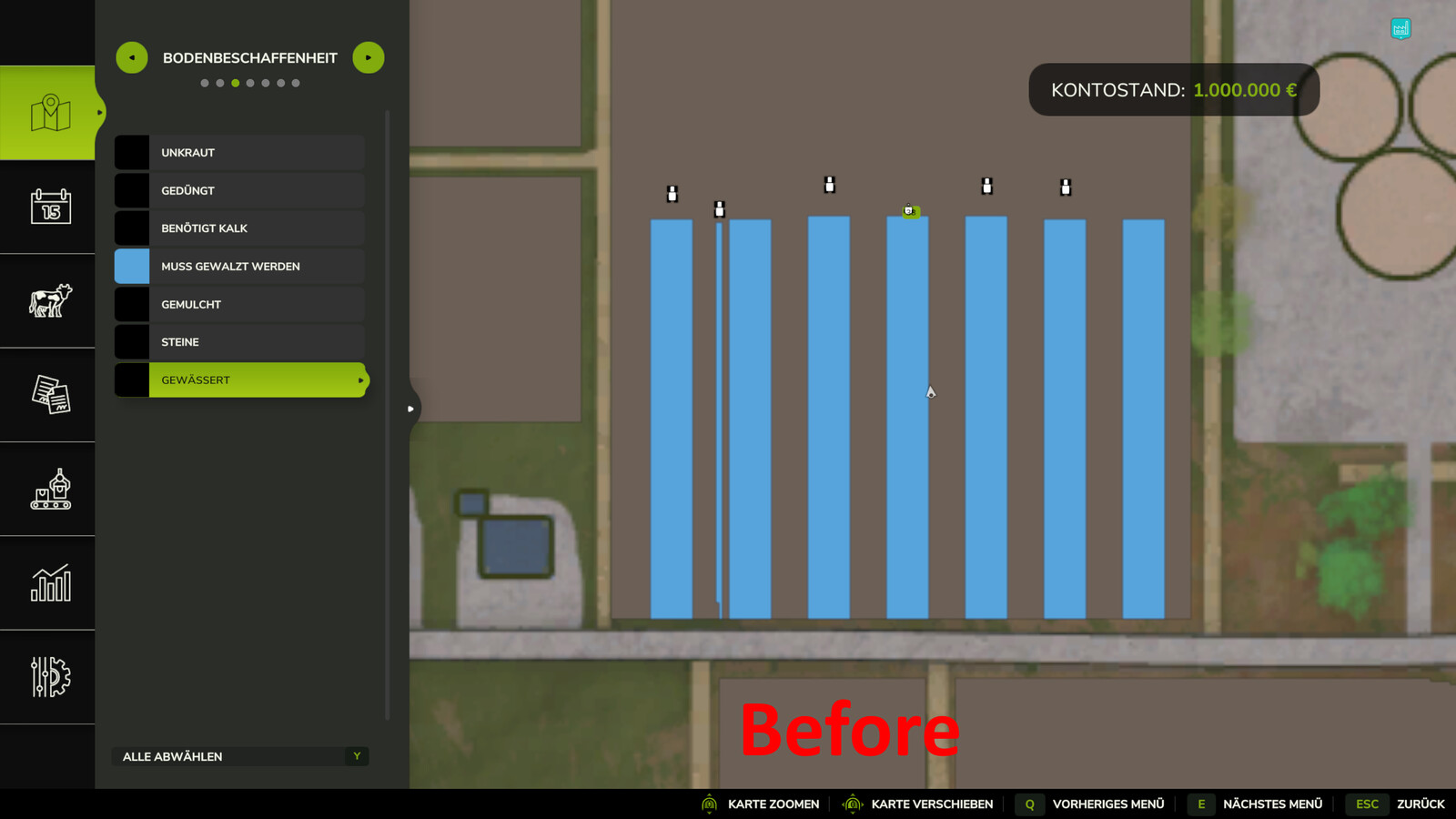 Crop-Dependent Rolling