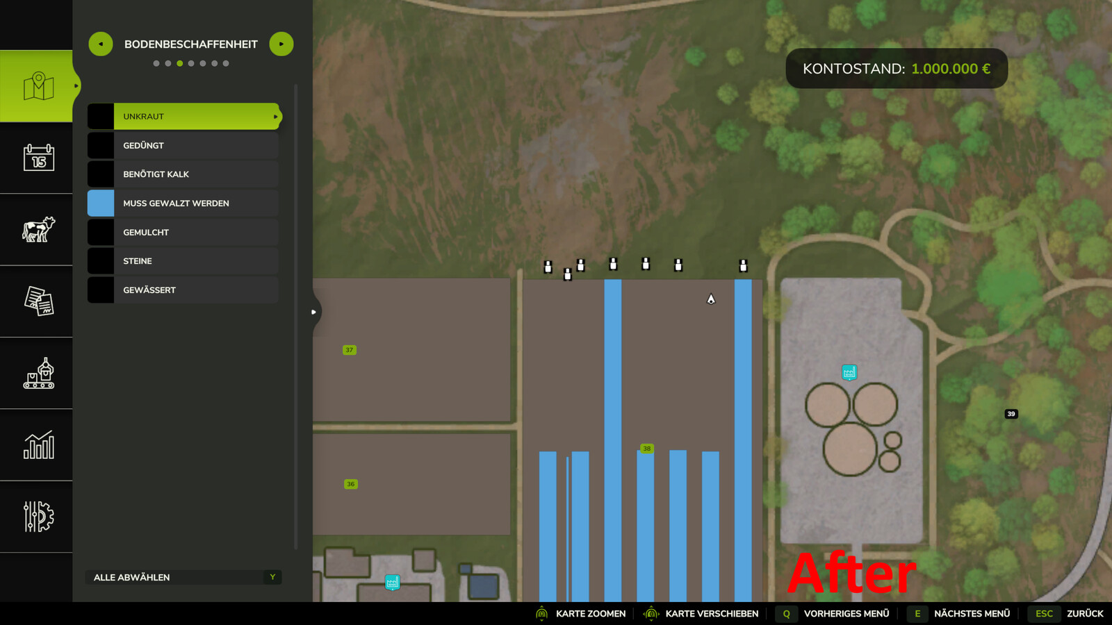 Crop-Dependent Rolling