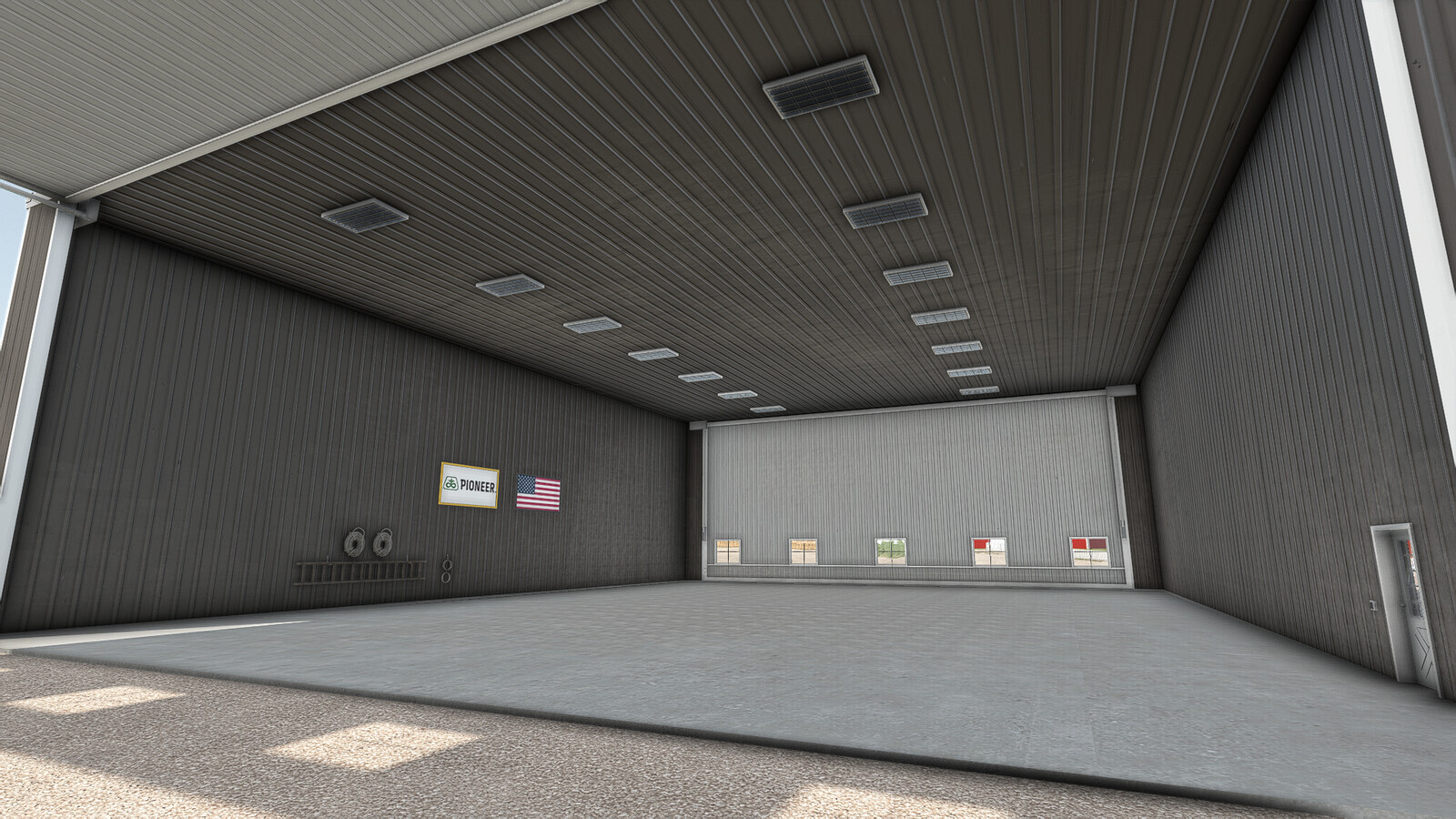 Large Drive Thru Shed