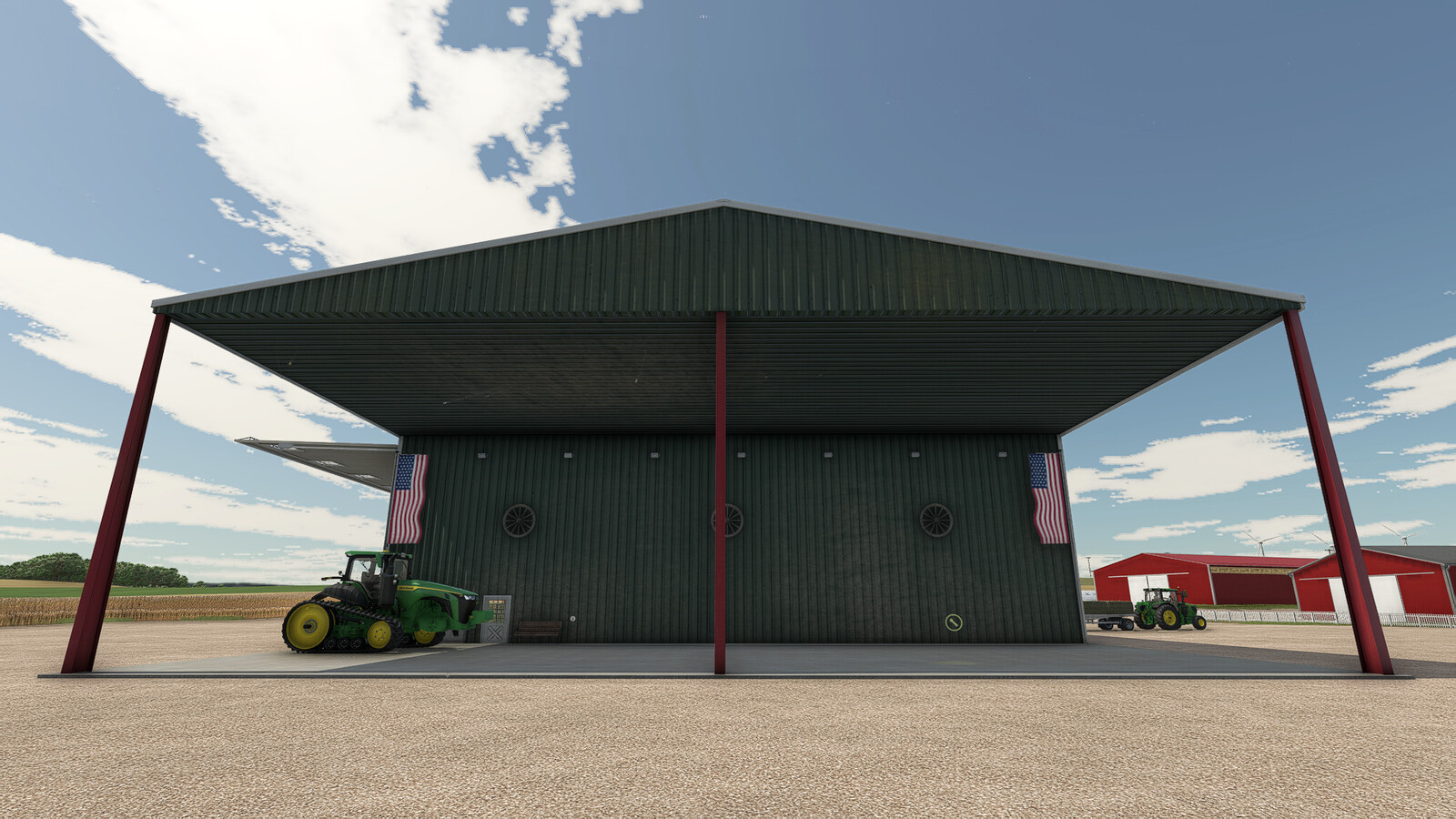 Large Drive Thru Shed