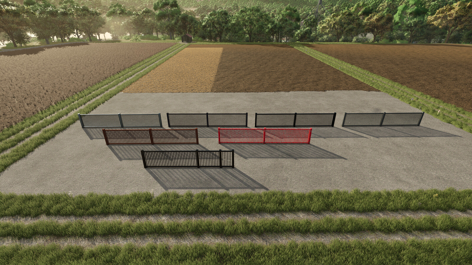 Metal Fence With Gates Pack