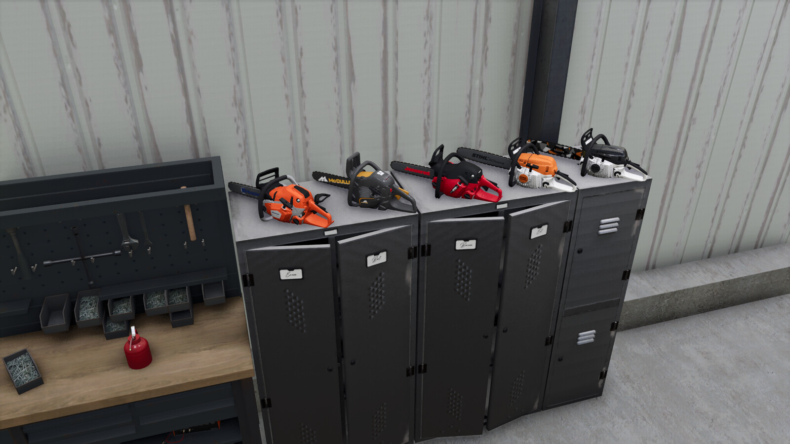 Forestry Machinery Hall With Workshop