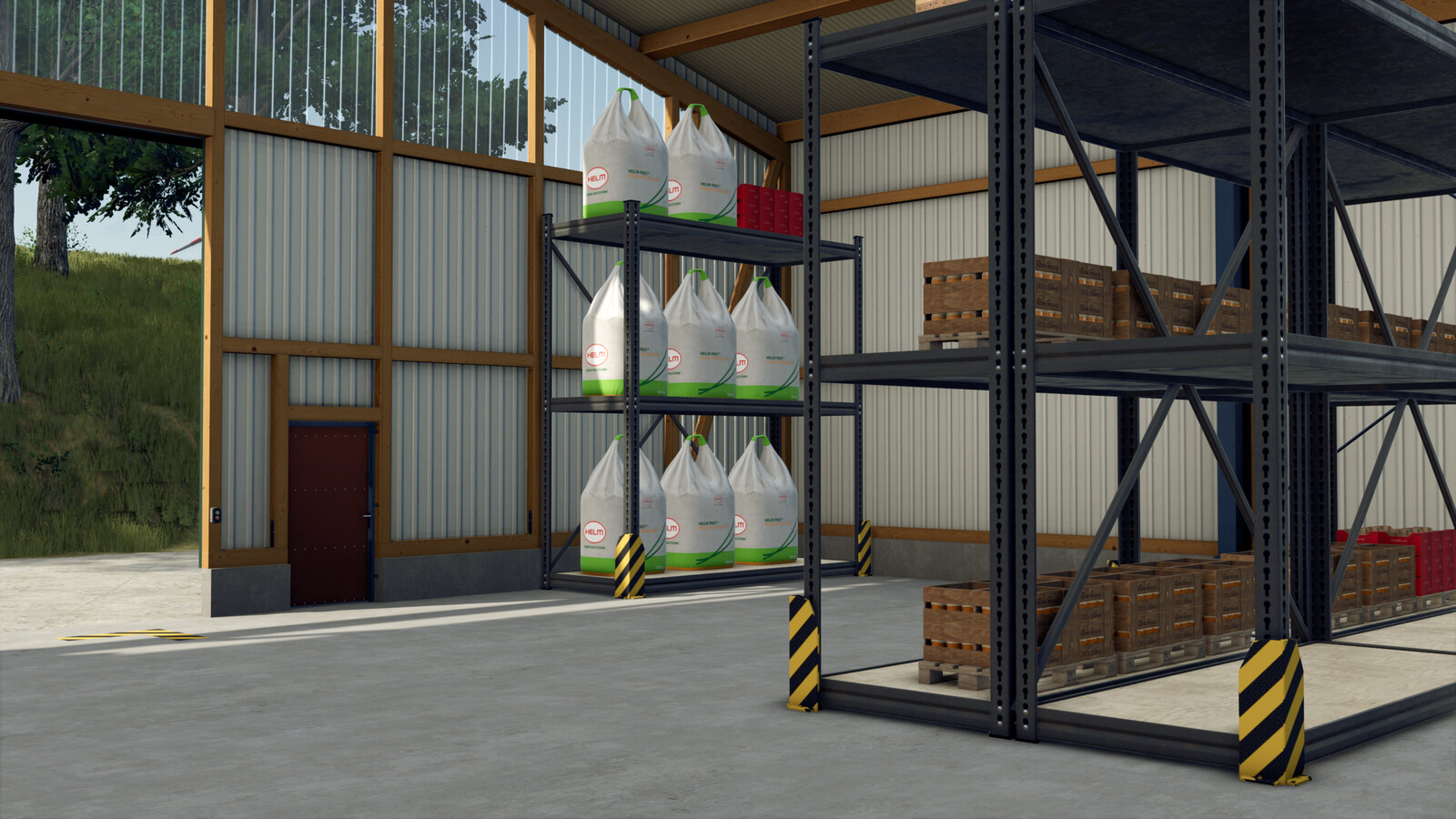 Large Hall With Heavy-Duty Shelving