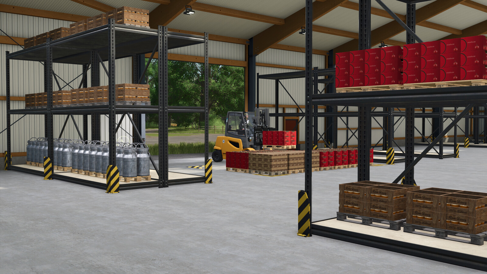 Large Hall With Heavy-Duty Shelving