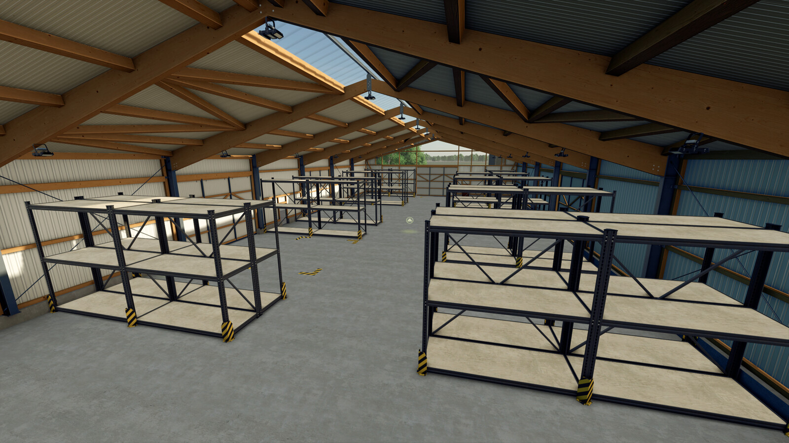 Large Hall With Heavy-Duty Shelving