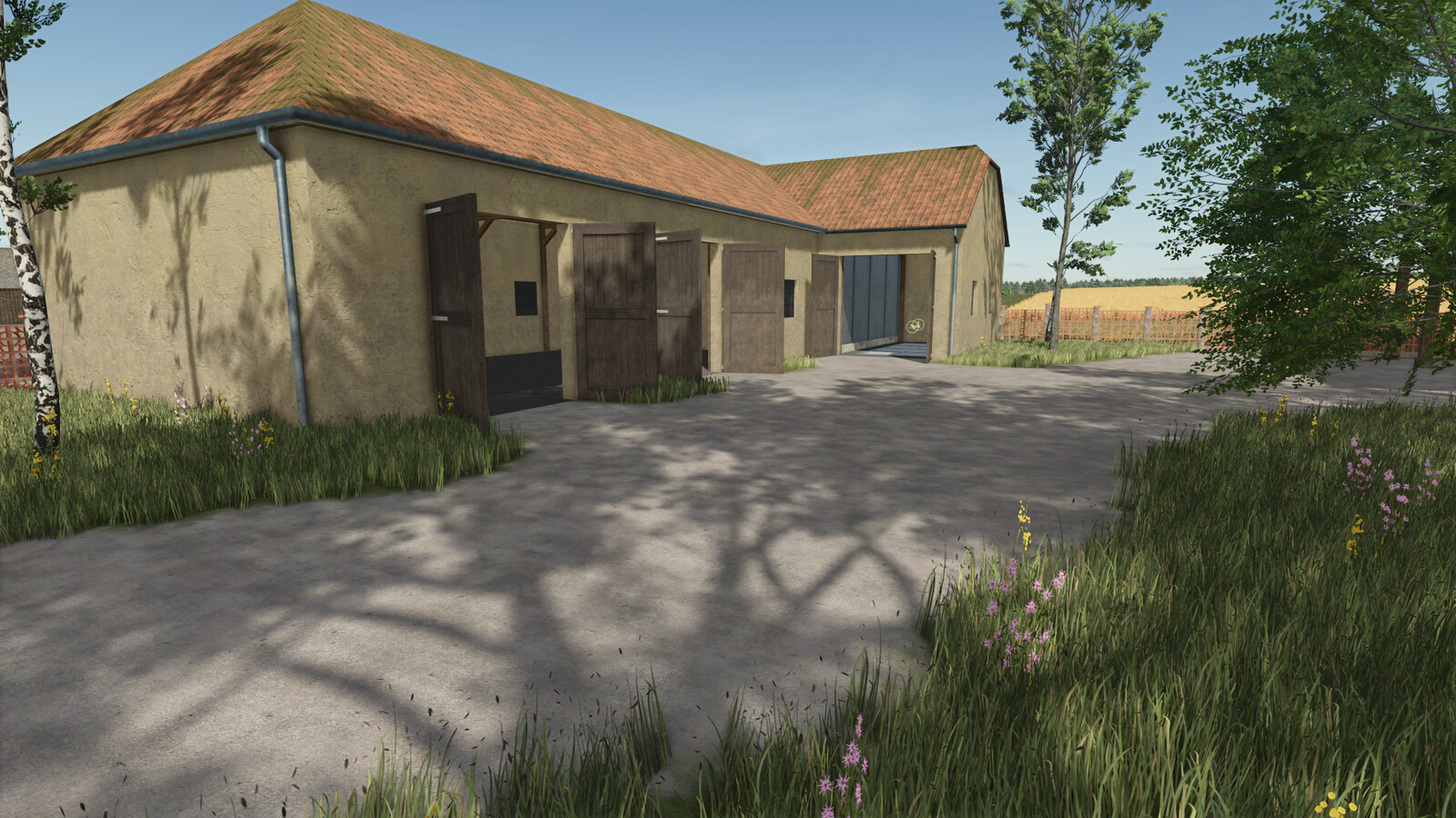 Garage With Silo