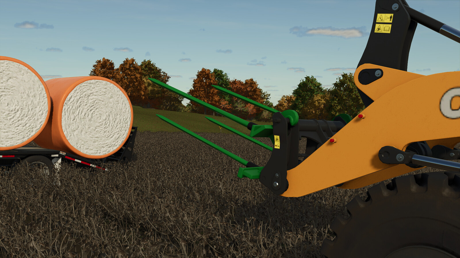 Round Cotton Module Spear For Wheel Loaders