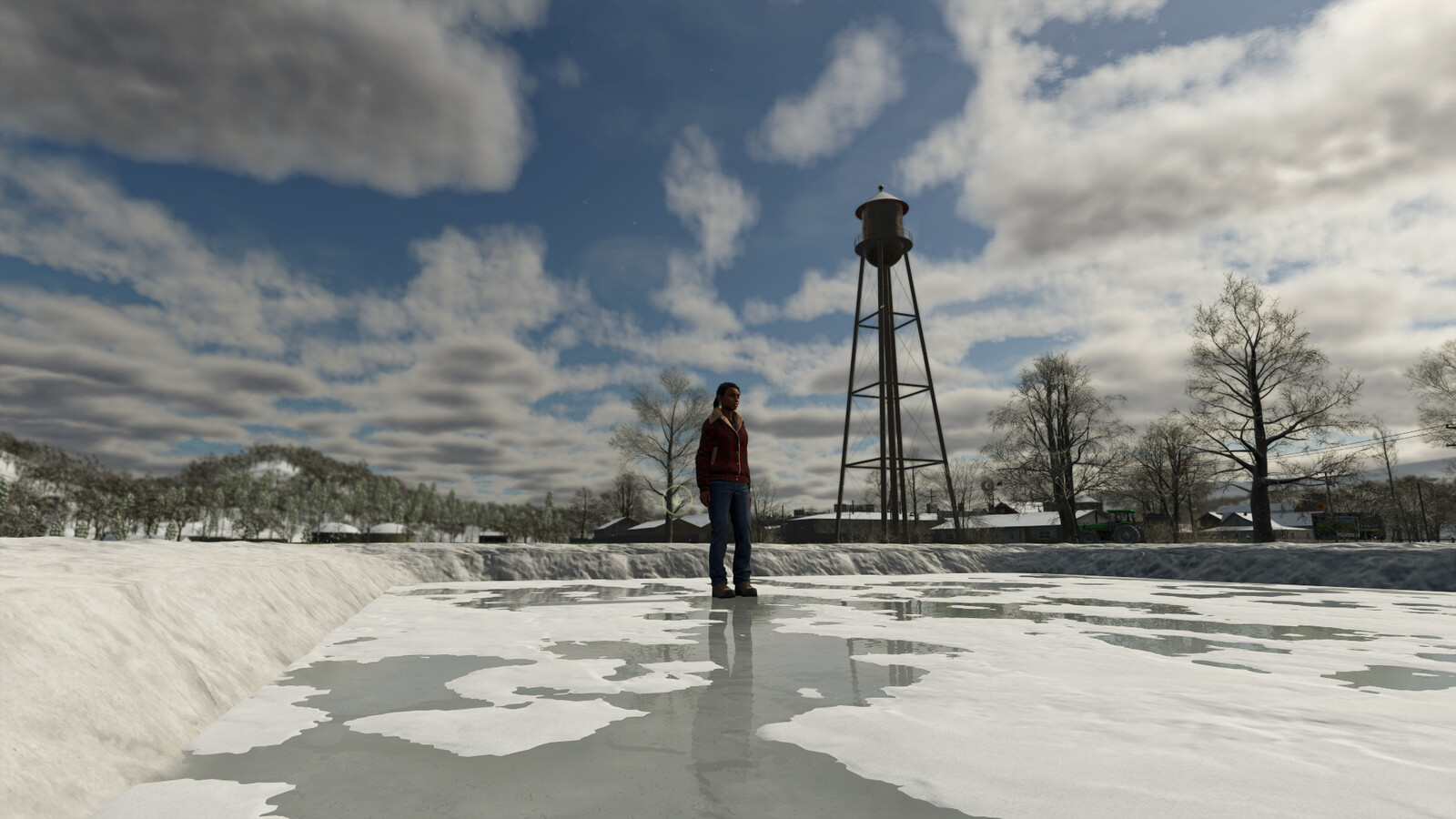 Rainwater And Snow Harvesting Pit
