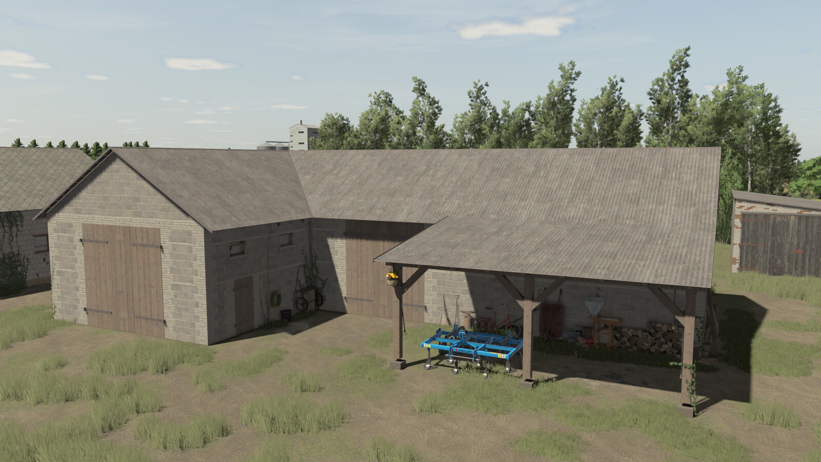 Concrete Block Garage