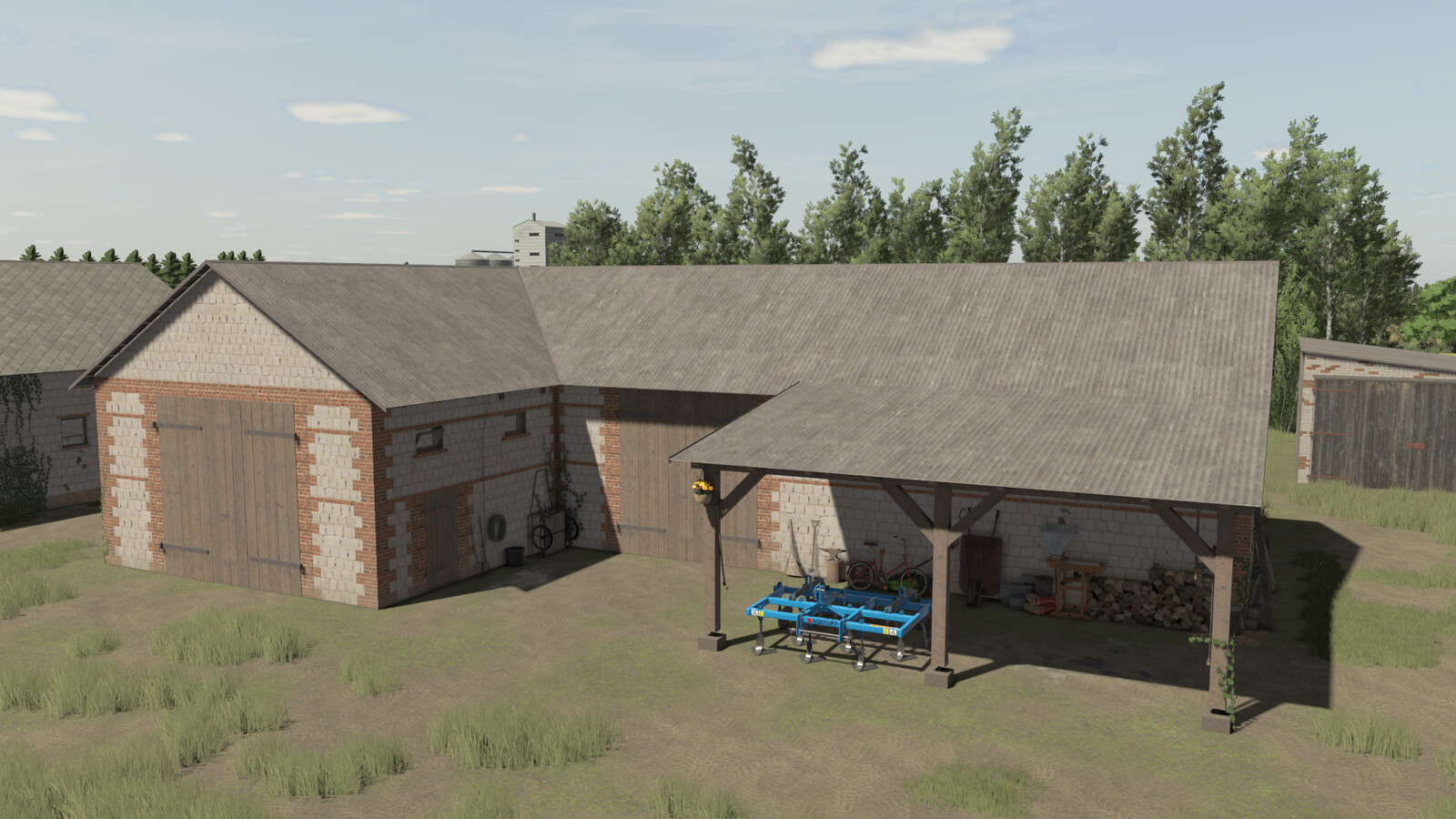 Concrete Block Garage