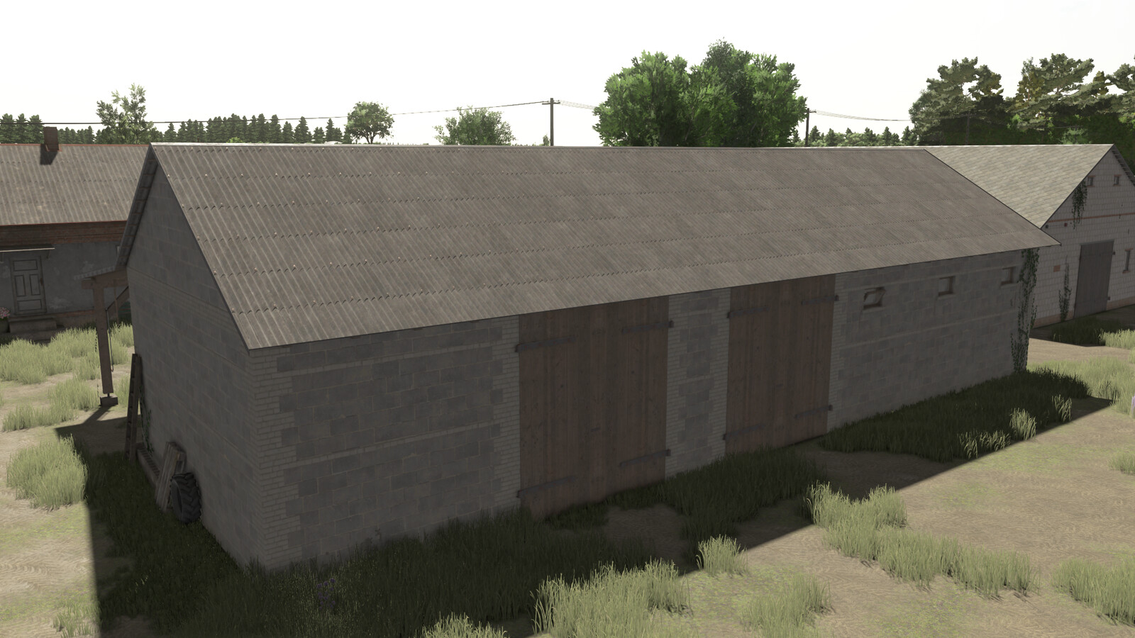 Concrete Block Garage