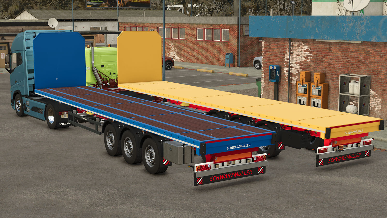 Schwarzmüller Flatbed Semi Trailer