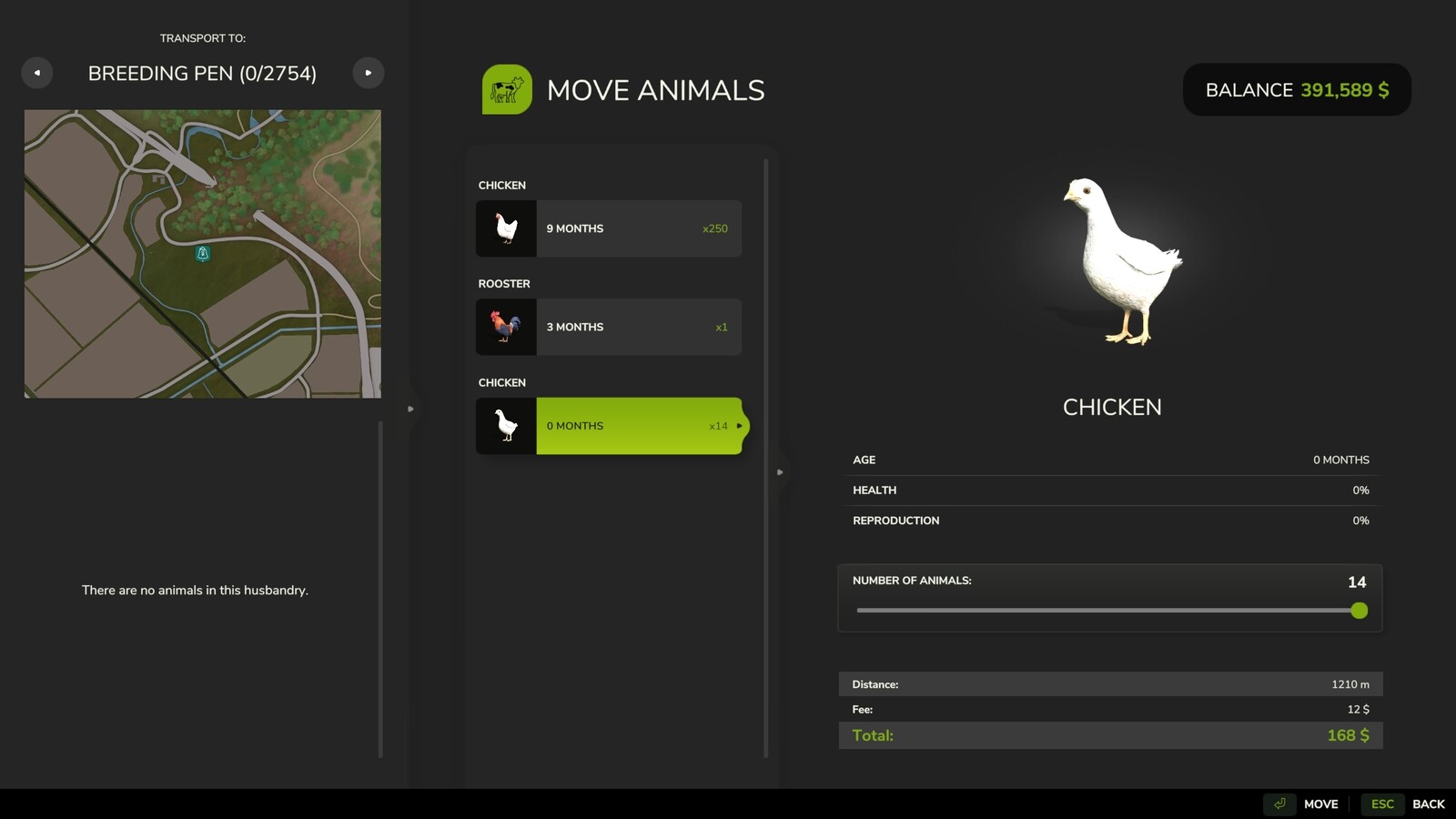 Move Husbandry Animals