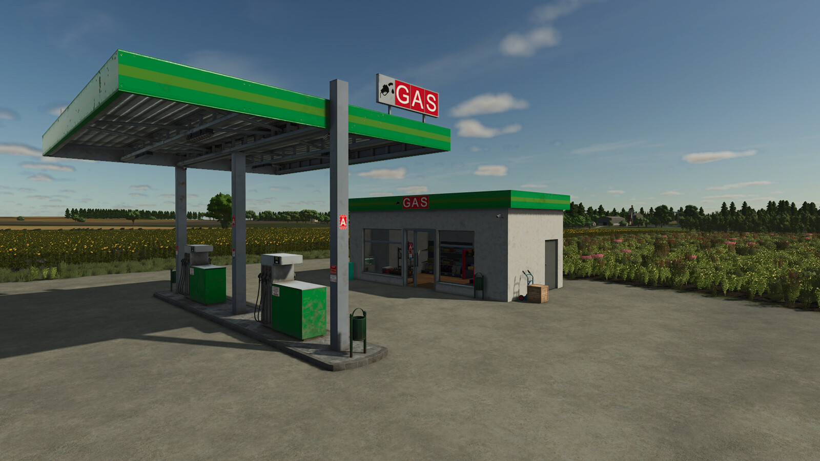 Placeable Gas Station
