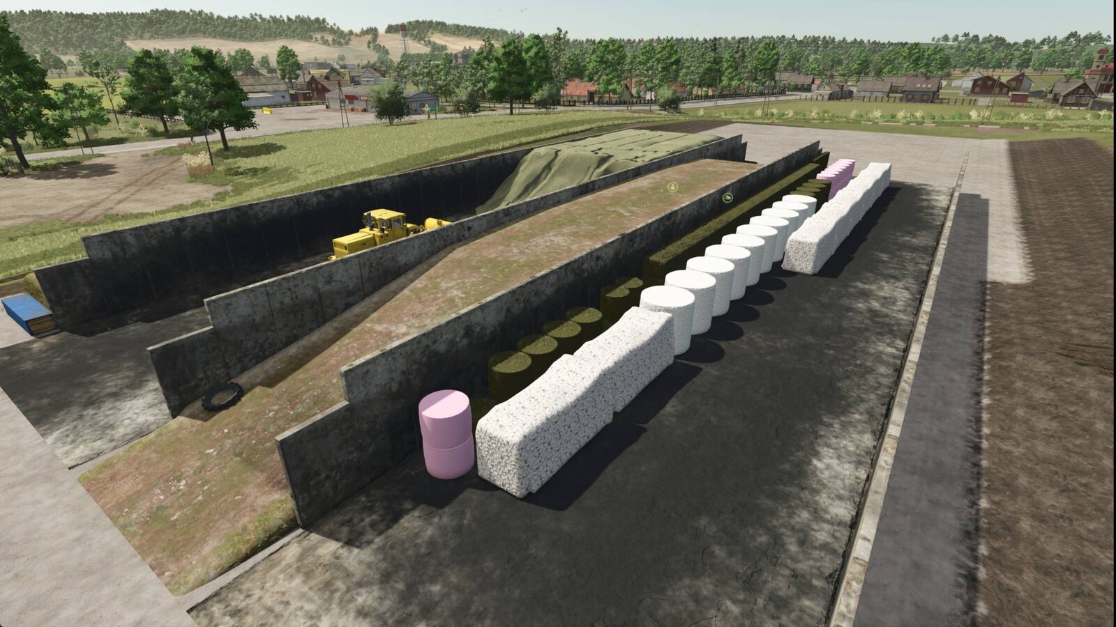 Bunker Silo Bale Storage