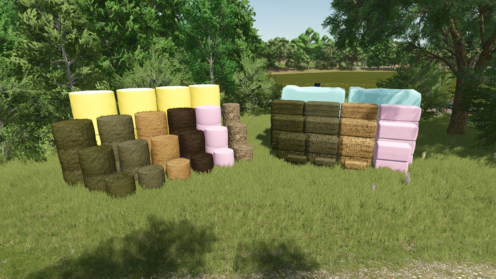 Large Stack Of Bales