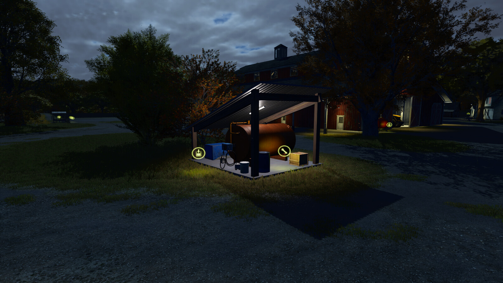 Small Covered Fuel Tank