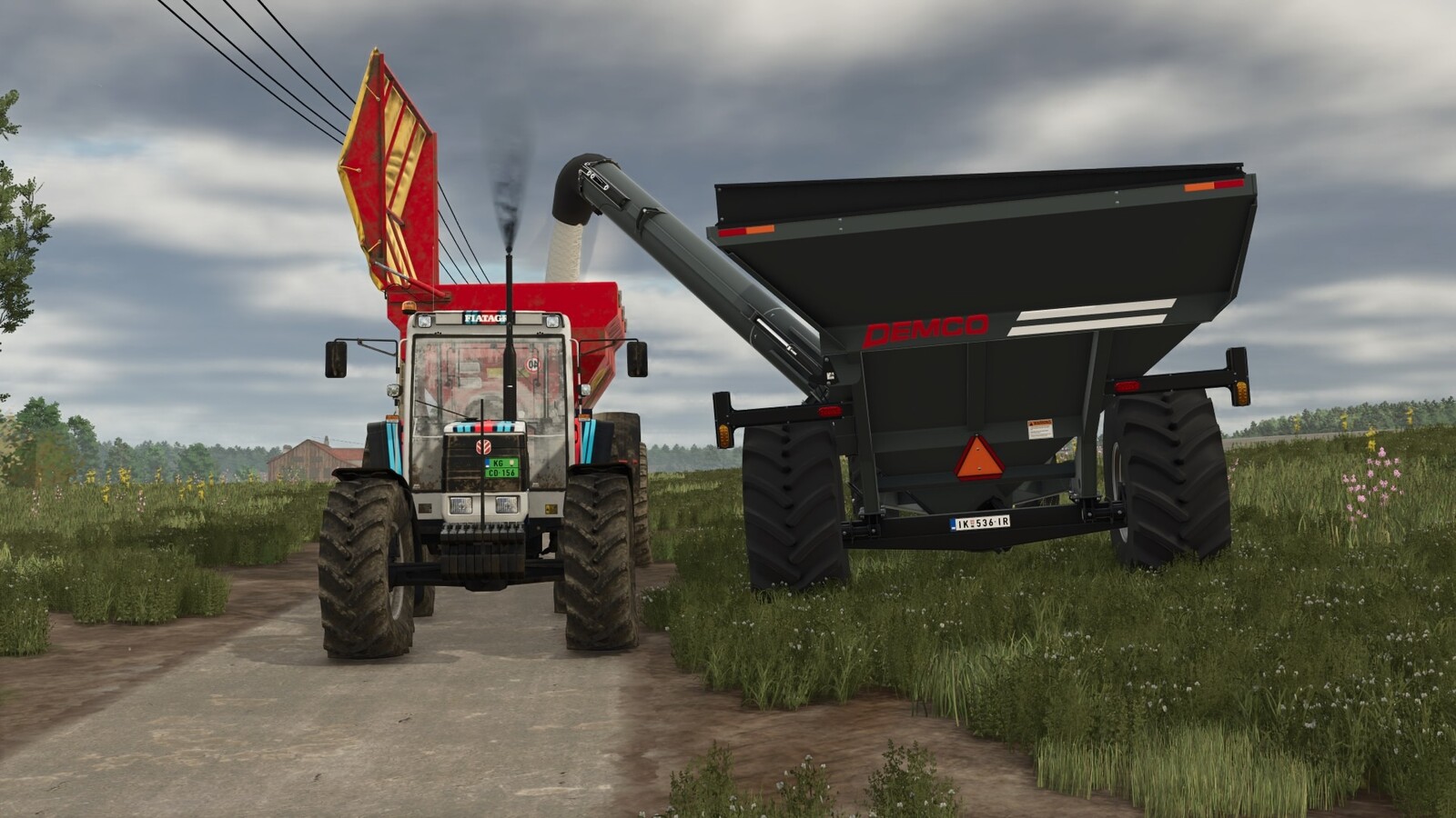 Augerwagon With Lime