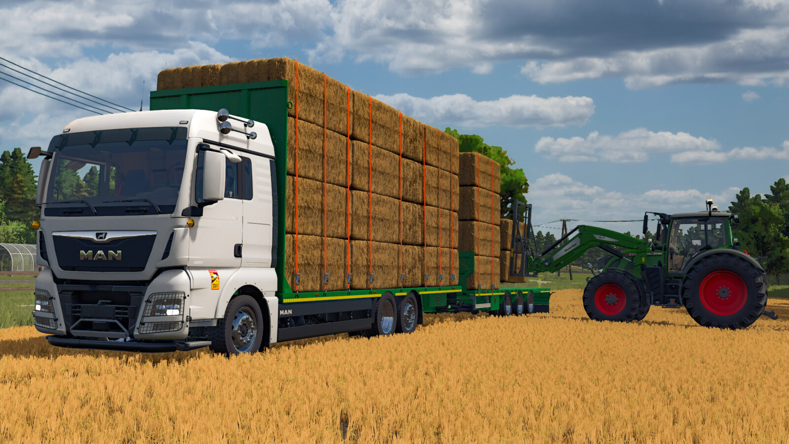 MAN TGX 6x2 Straw Bale