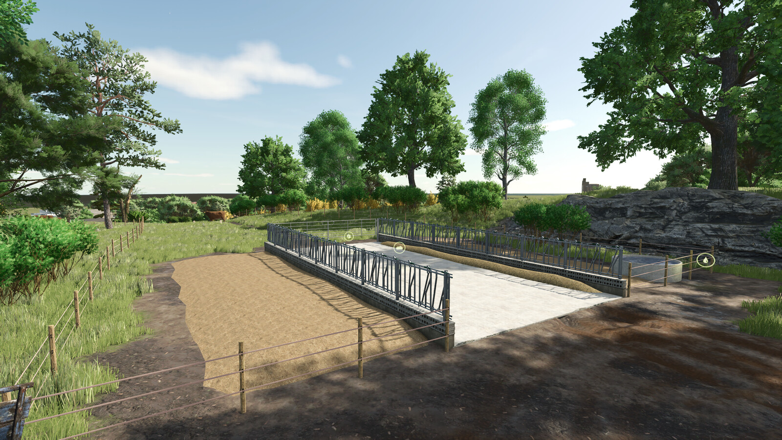 Pasture With Feeding Table