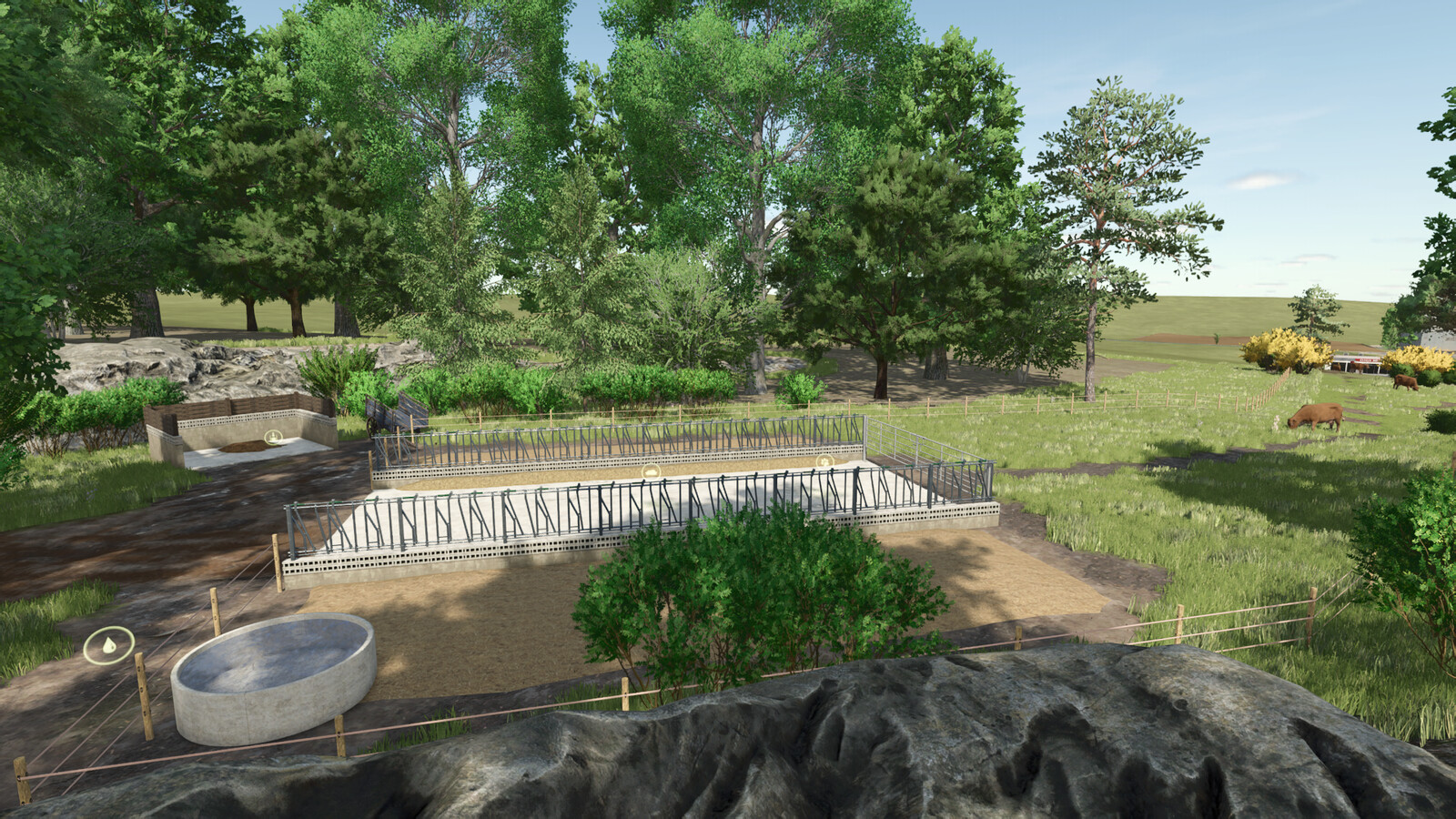 Pasture With Feeding Table