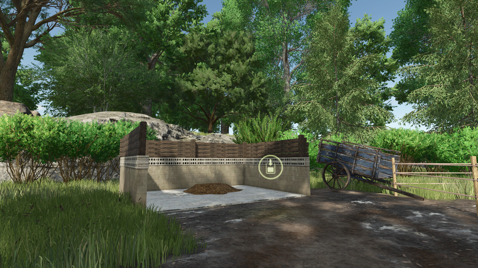 Pasture With Feeding Table