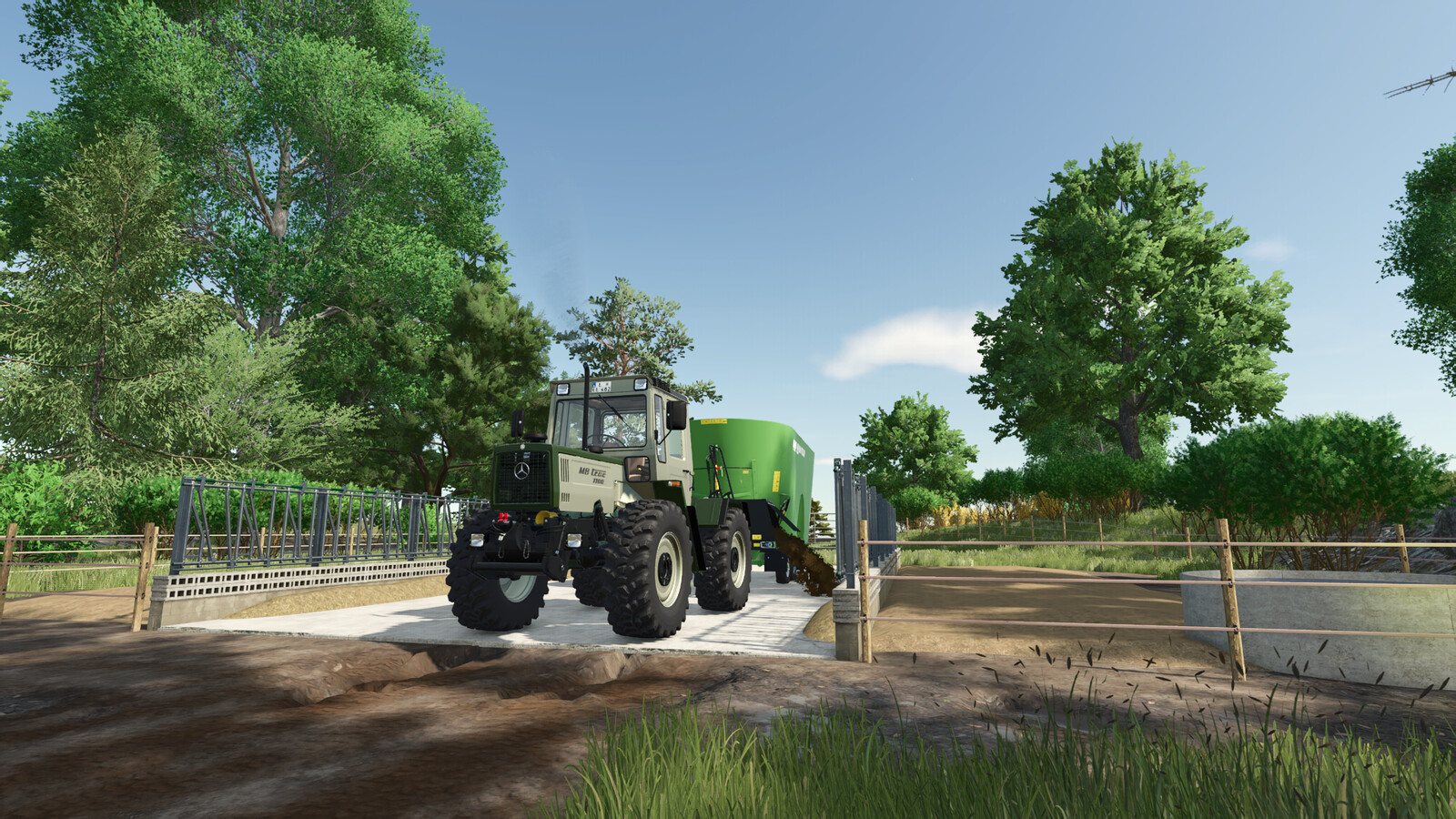 Pasture With Feeding Table