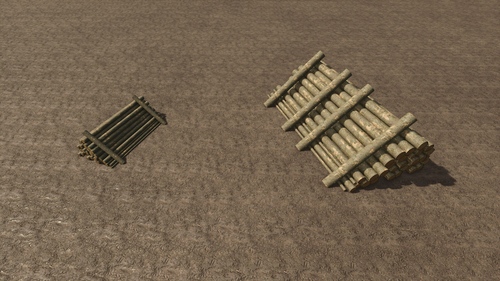 Sawmill Decoration Woodpiles