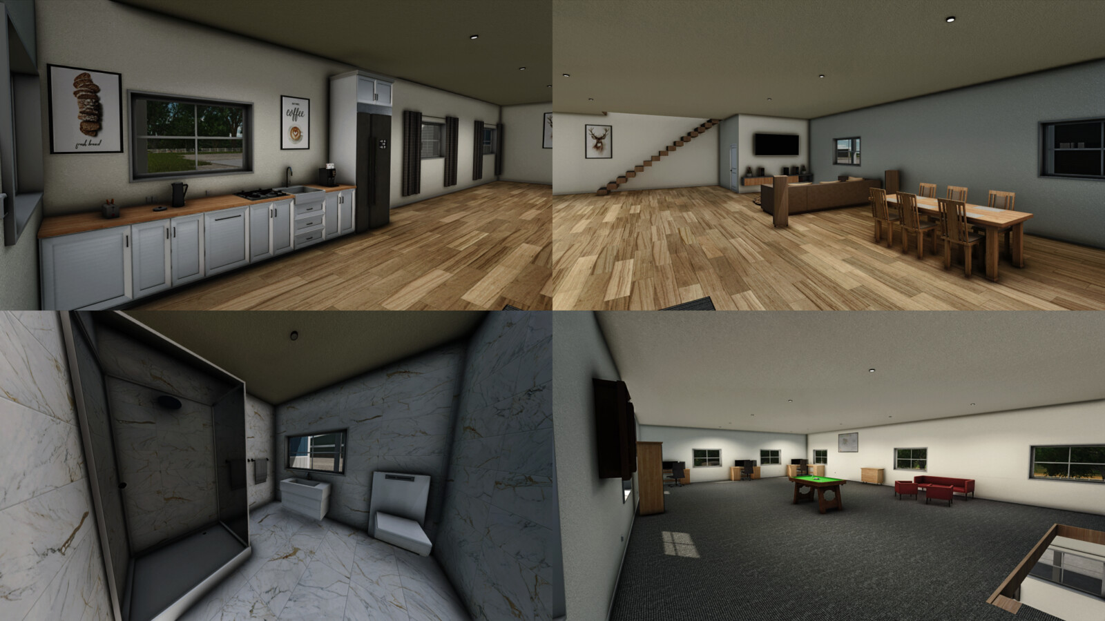 American Midwest Shop With Office