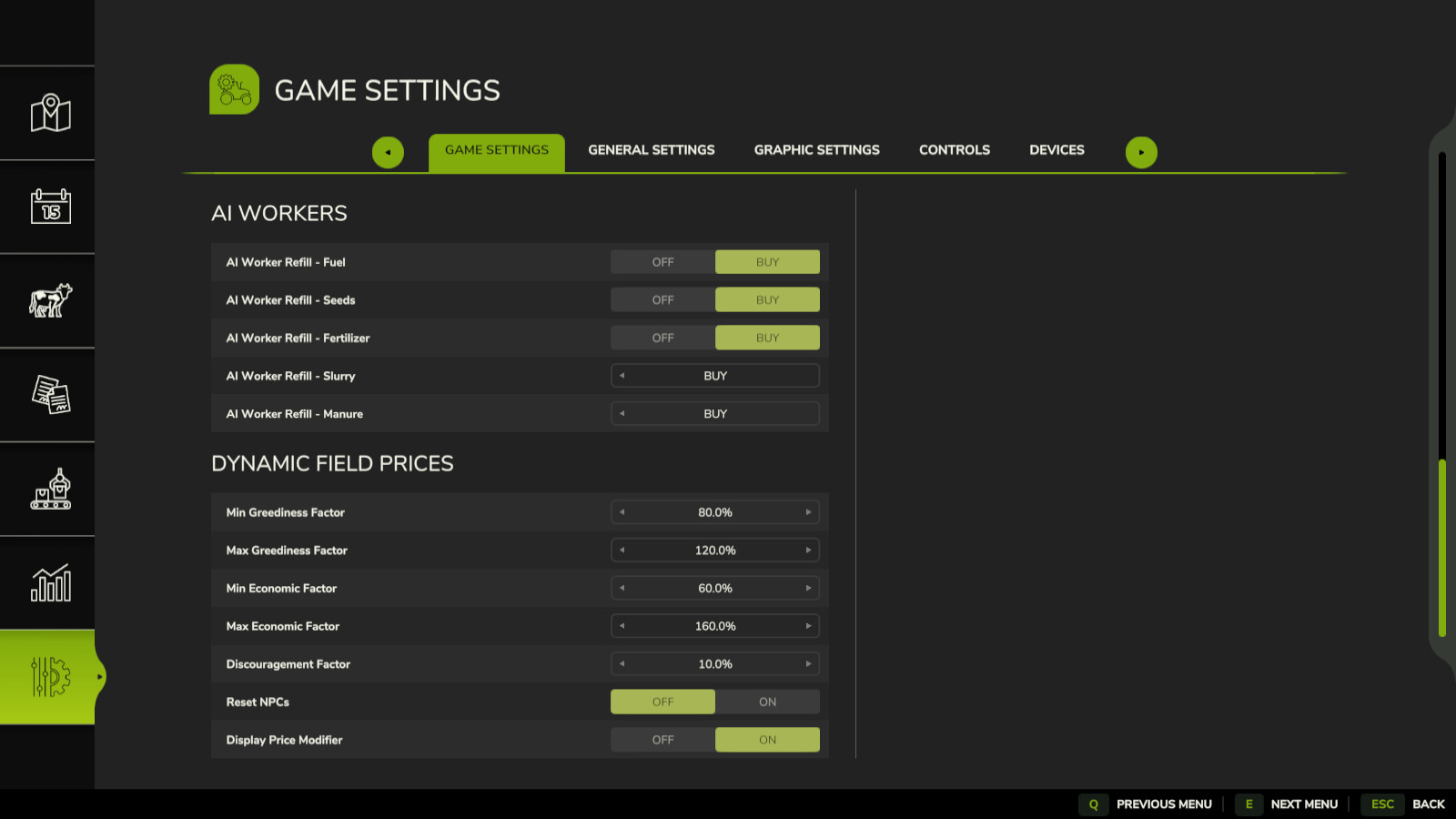 Dynamic Field Prices