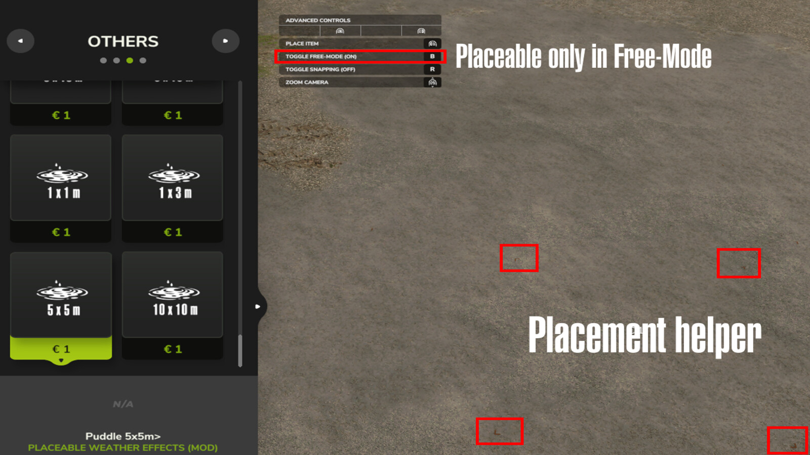 Placeable Weather Effects