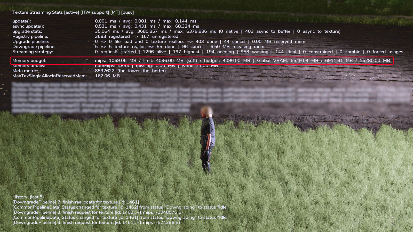 Texture Streaming Budget Increase