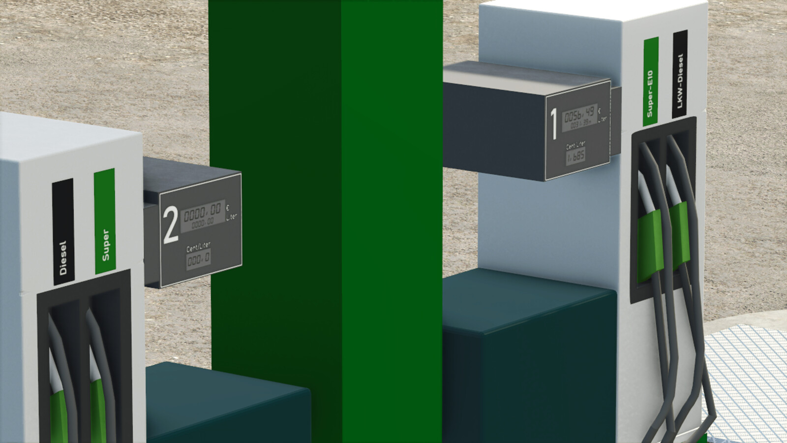 Placeable Gas Station