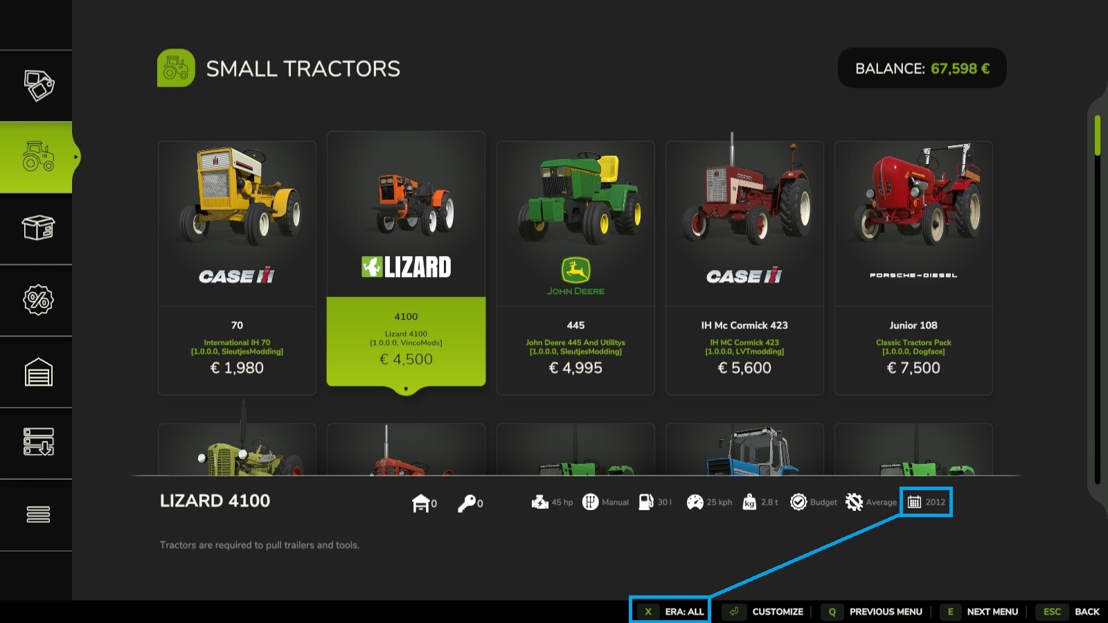 FilterYears: Vintage Progression