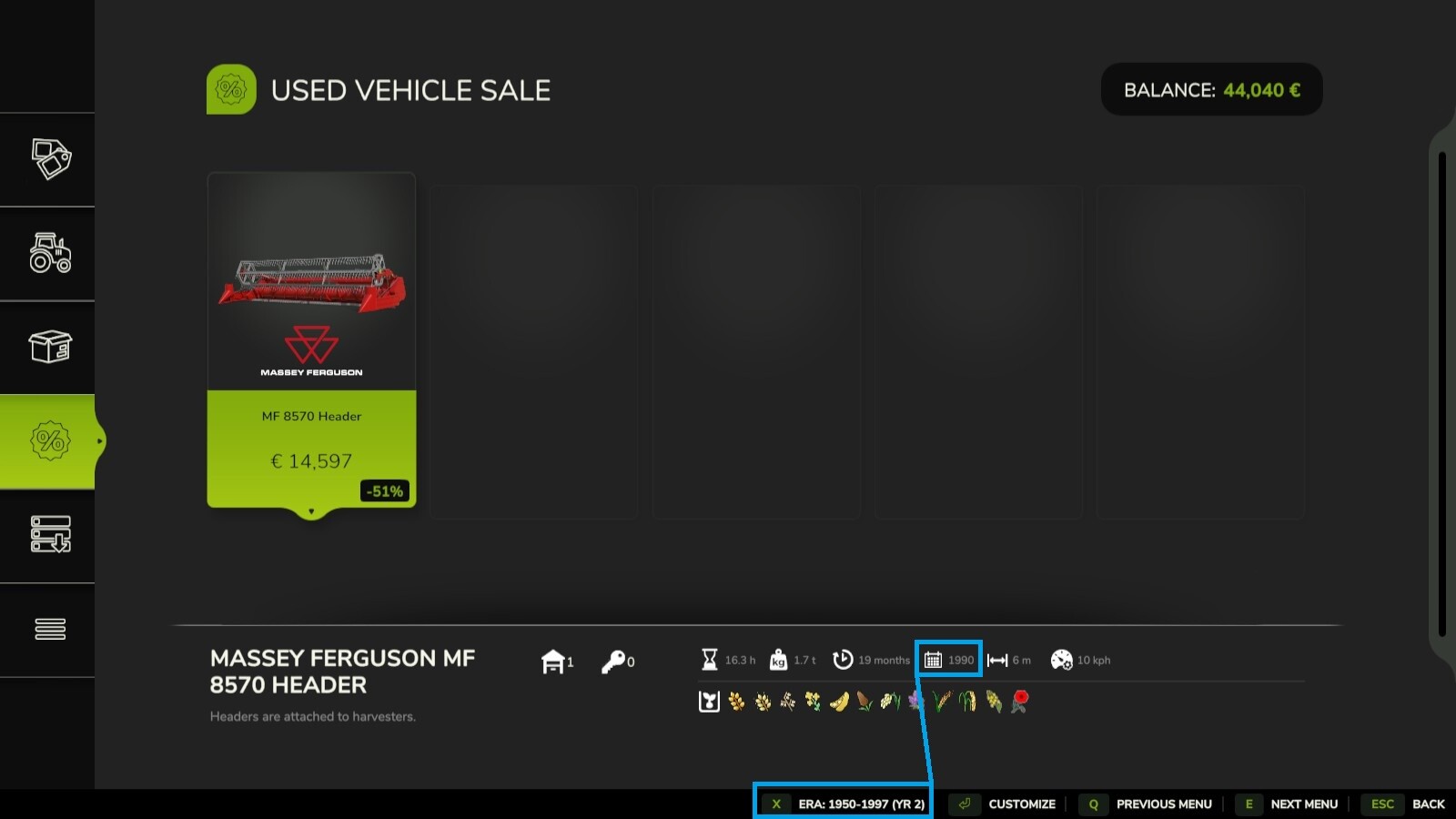 FilterYears: Vintage Progression