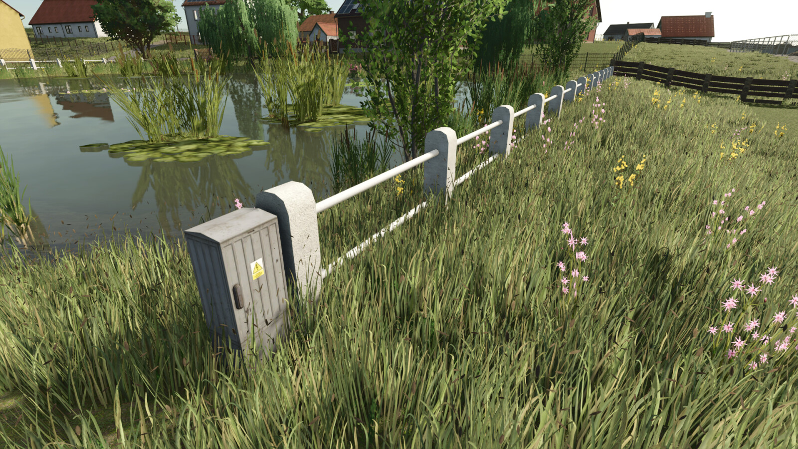 White Plaster Fence (Prefab*)