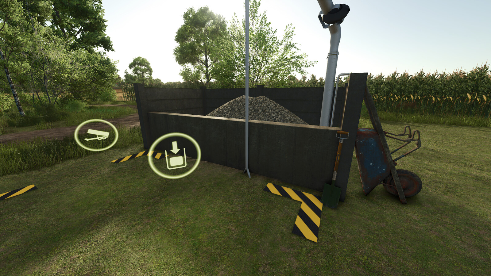 Storage For Stones, Woodchips And Manure