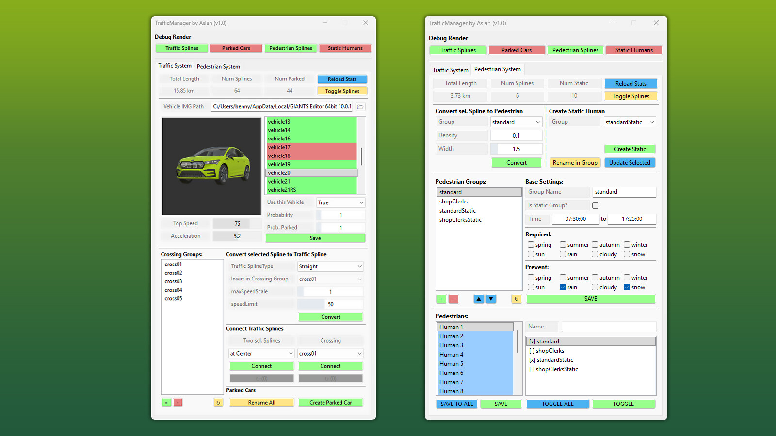 GE10 Script - Traffic Manager (Prefab*)