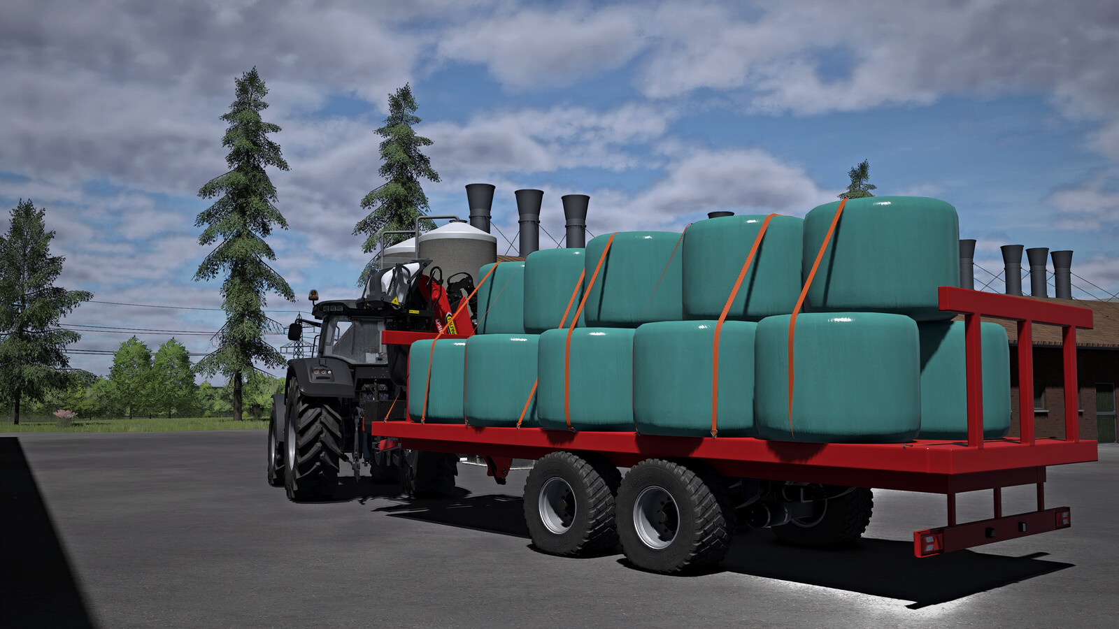 Baletrailer With Crane