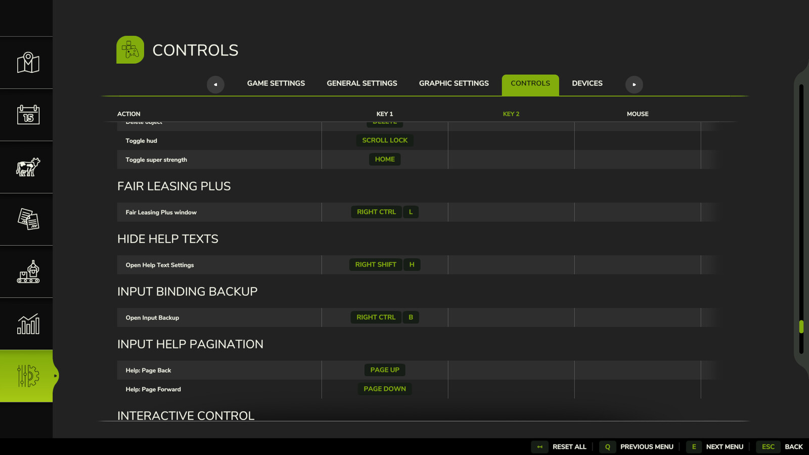 Input Binding Backup