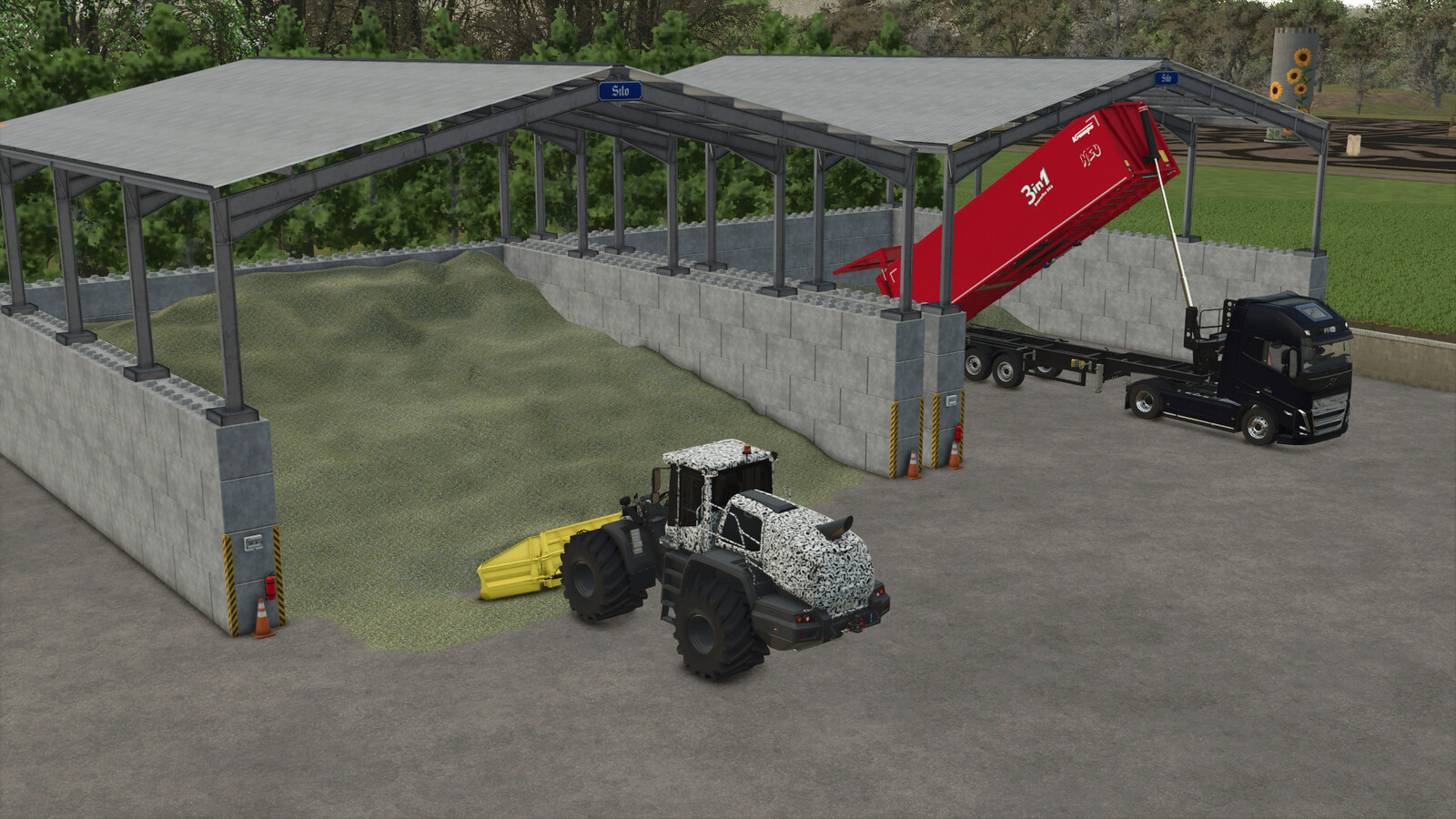 Bulkmaterial/Silo Shed