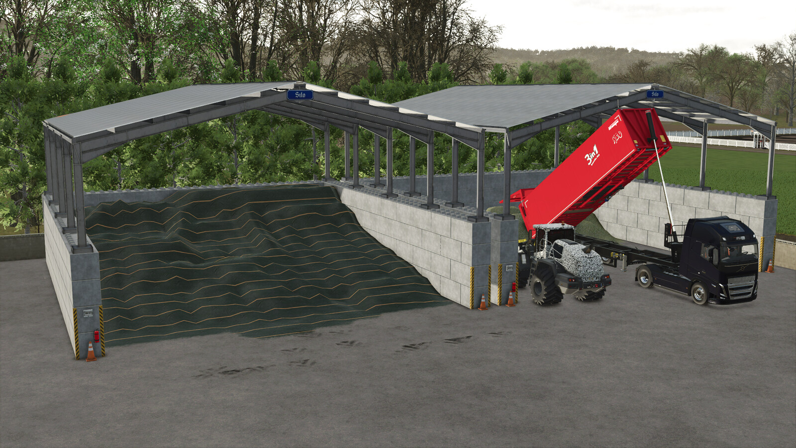 Bulkmaterial/Silo Shed