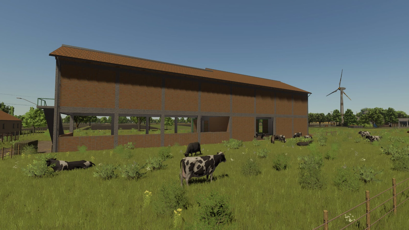 XXL Cow Barn With Bale Storage