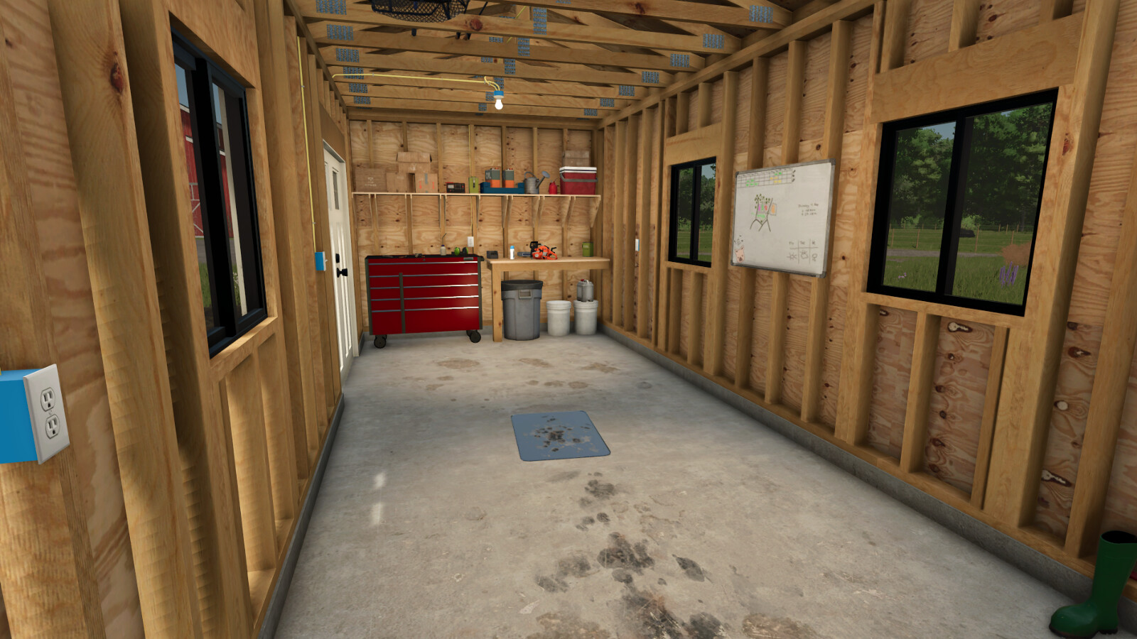 Classic One Car Garage