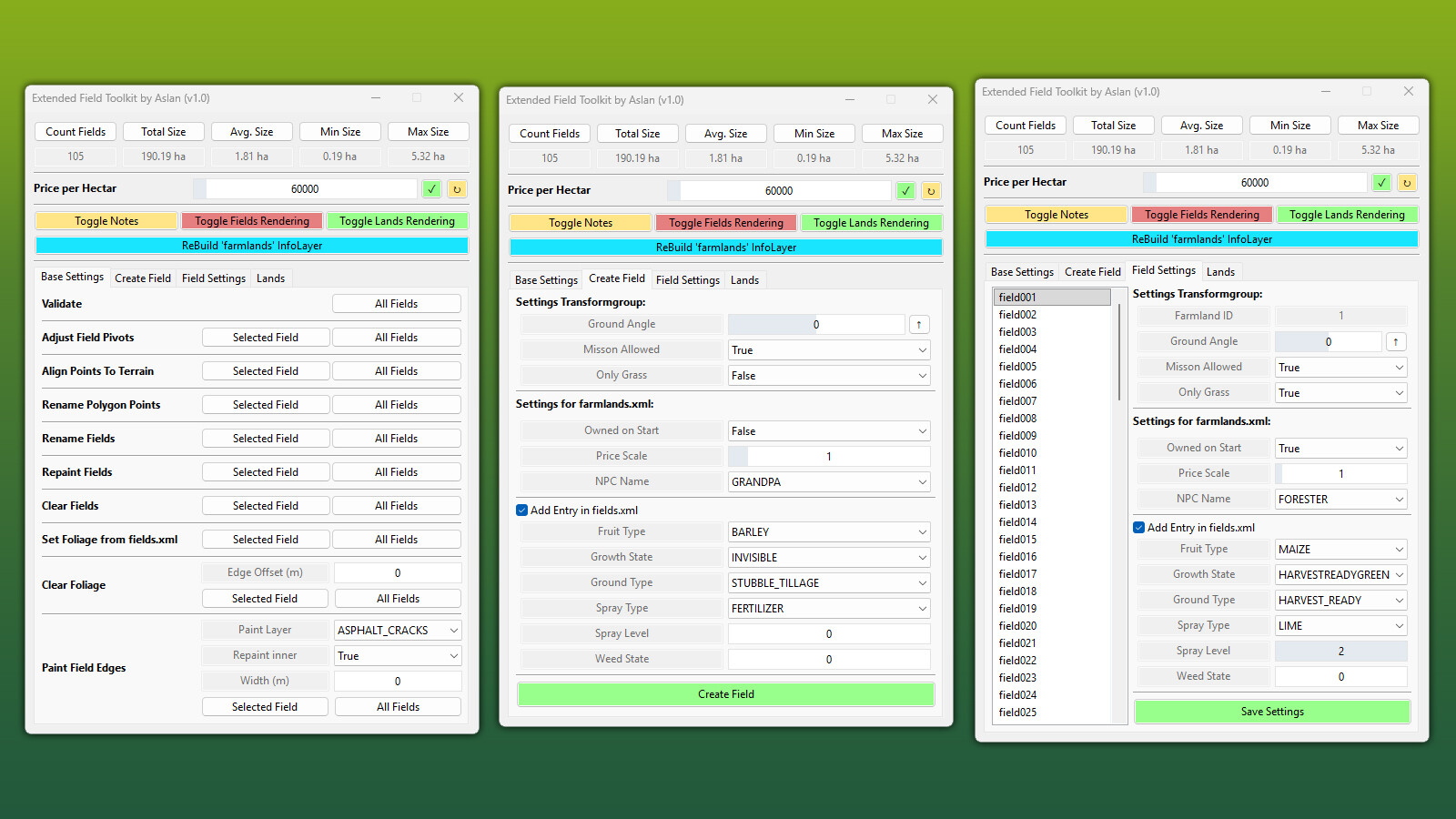 GE10 Script - Ext. FieldToolkit (Prefab*)