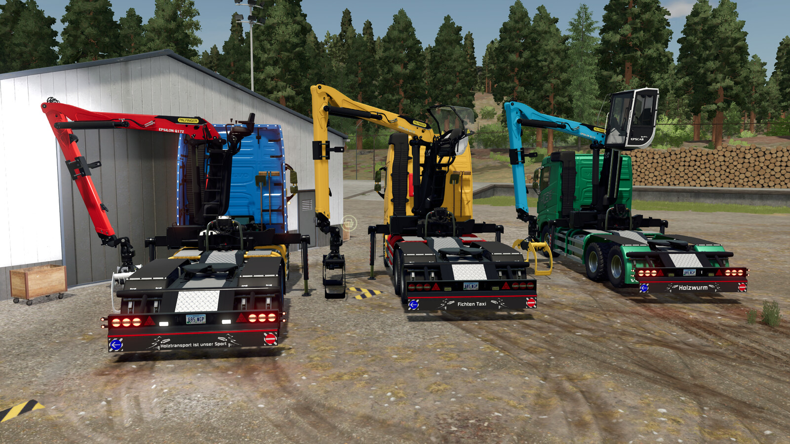 Volvo FH 16 Forestry Z-Crane Semi Pack