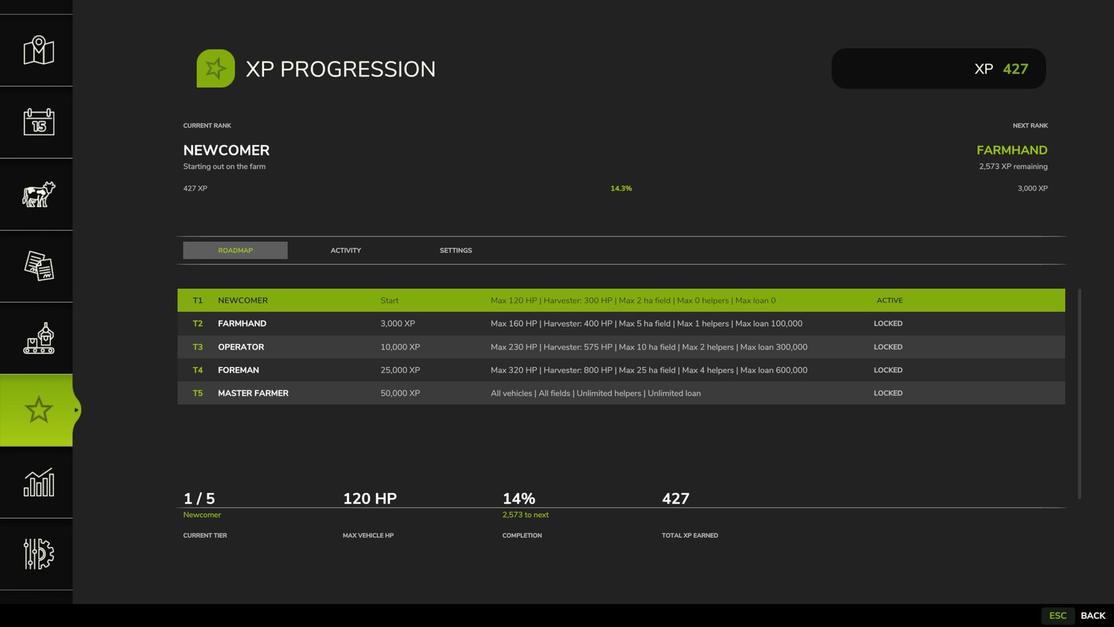 XP Progression System